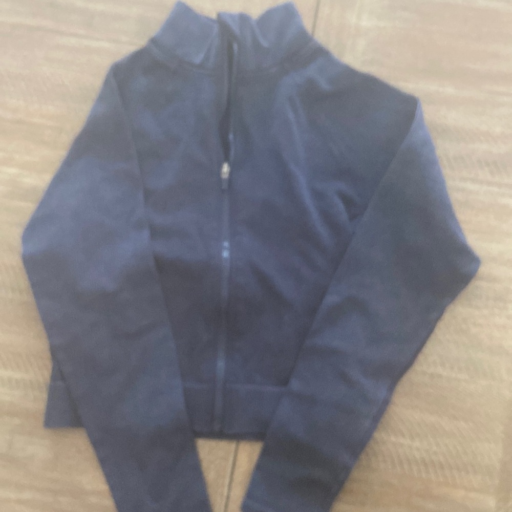 Blue zip up